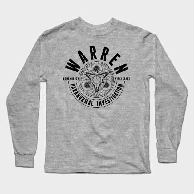 Warren Paranormal Investigation Long Sleeve T-Shirt by MindsparkCreative